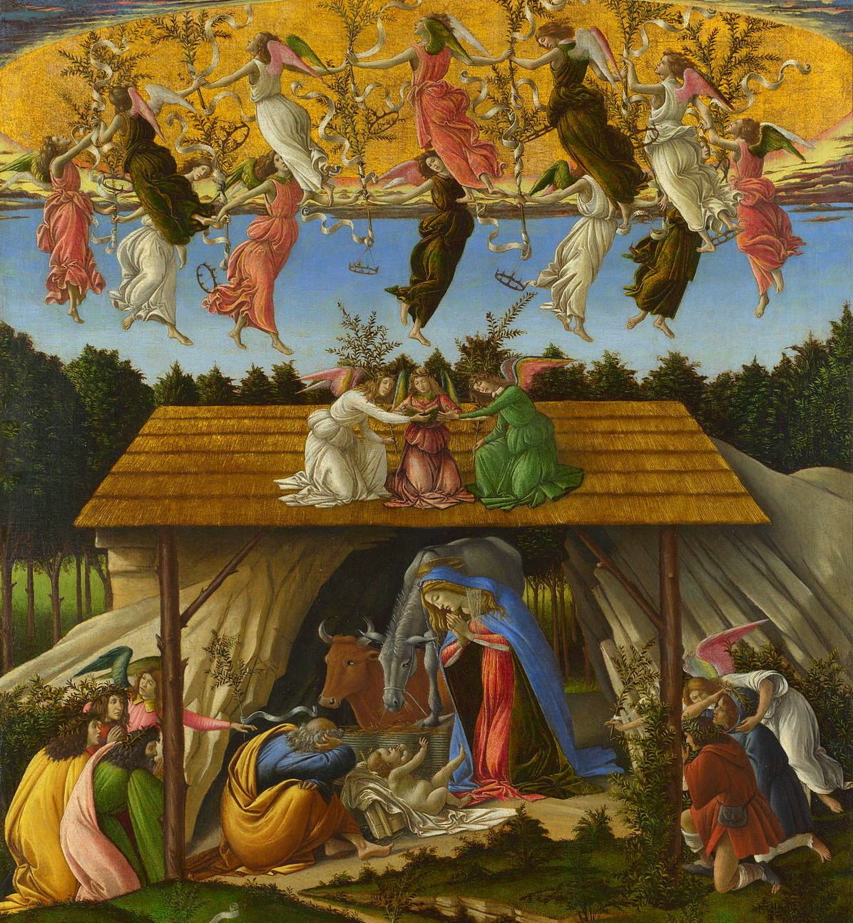 боттичелли мистическое рождество картина. сандро боттичелли мистическое рождество 1501. «мистическое рождество» сандро ботичелли. сандро боттичелли мистическое рождество. сандро боттичелли рождество картина.